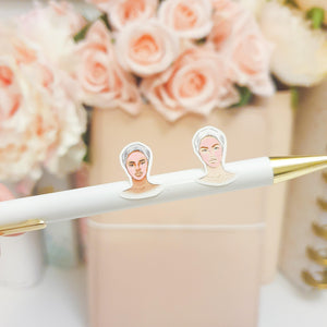 Face Mask Facial Icon Sticker, Planner Stickers (W55) - WendyPrints