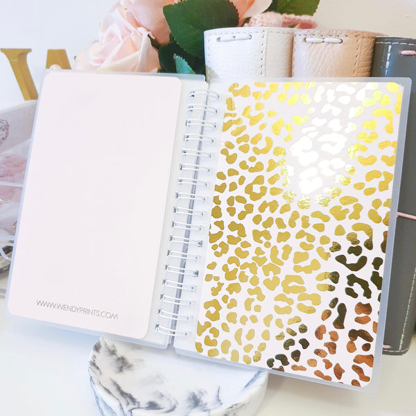 Cheetah, SMALL (4x6 inches), Foiled Reusable Sticker Book - WendyPrints