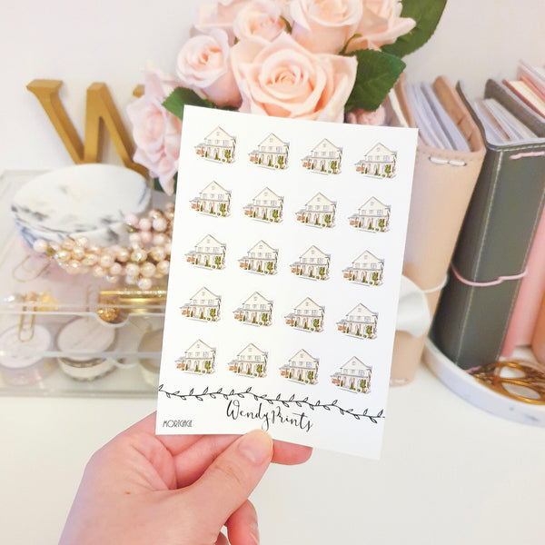 Mortgage House Icon Sticker, Planner Stickers (W128) - WendyPrints