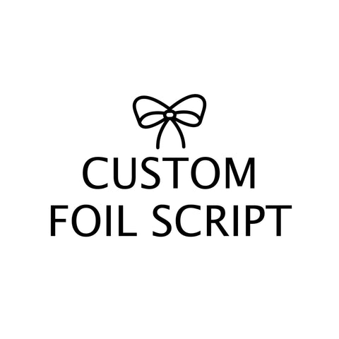 Custom Foil Script stickers, Foiled Stickers (A21) - WendyPrints