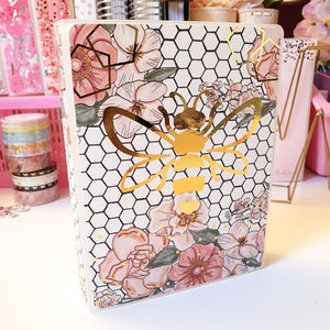 Honeycomb, LARGE (5x7 inches) Foiled Sticker Album (A08L) - WendyPrints